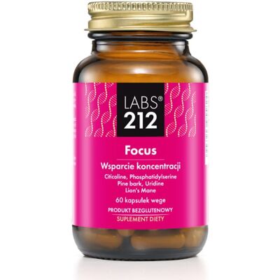 LABS212 Focus - Wsparcie koncentracji (60 kaps.) LABS212 Focus - Wsparcie koncentracji (60 kaps.)