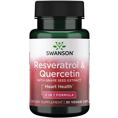 Swanson Resveratrol & Quercetin Kapsułki 30 - Suplement diety Swanson Resveratrol & Quercetin Kapsułki 30 - Suplement diety