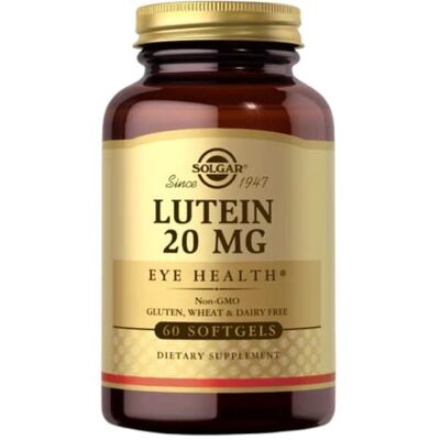 Solgar Lutein 20 mg - Wspiera zdrowie oczu - 60 Softgels Solgar Lutein 20 mg - Wspiera zdrowie oczu - 60 Softgels