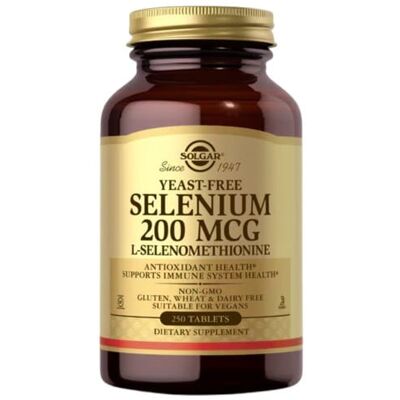 Solgar Selenium - Wsparcie układu odpornościowego - 250 tabletek 200 μg Solgar Selenium - Wsparcie układu odpornościowego - 250 tabletek 200 μg
