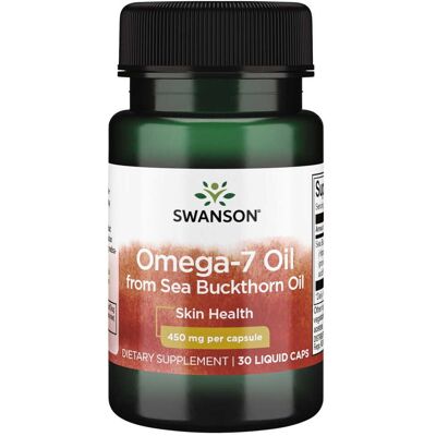 SWANSON Omega-7 Oil From Sea Buckthorn Oil (30 kaps.) SWANSON Omega-7 Oil From Sea Buckthorn Oil (30 kaps.)