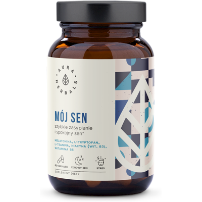 AURA HERBALS Mój Sen - szybkie zasypianie i spokojny sen 60 kaps. AURA HERBALS Mój Sen - szybkie zasypianie i spokojny sen 60 kaps.
