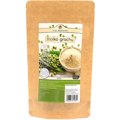PIĘĆ PRZEMIAN Białko grochu 500g PIĘĆ PRZEMIAN Białko grochu 500g