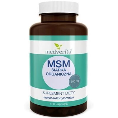 Medverita MSM 500 mg 120 kapsułek Medverita MSM 500 mg 120 kapsułek