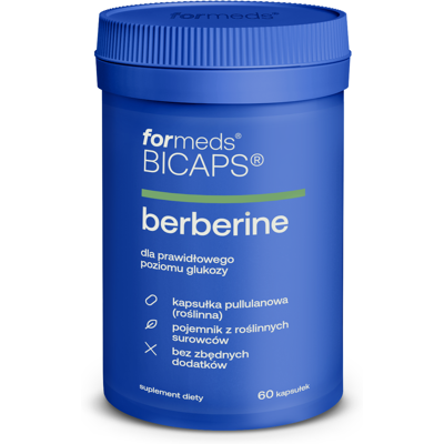 Suplement diety Formeds Berberine - 60 kapsułek wegetariańskich Suplement diety Formeds Berberine - 60 kapsułek wegetariańskich