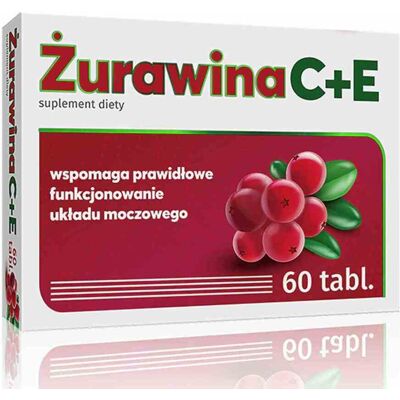 Alg Pharma Żurawina C + E 60 tabletek Alg Pharma Żurawina C + E 60 tabletek