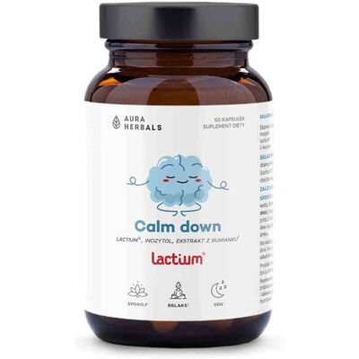 Aura Herbals Calm down Lactium® 60 kapsułek Aura Herbals Calm down Lactium® 60 kapsułek
