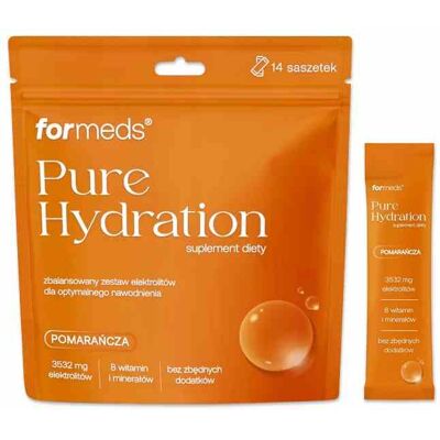 Formeds Pure Hydration elektrolity o smaku pomarańczowym 14 saszetek Formeds Pure Hydration elektrolity o smaku pomarańczowym 14 saszetek