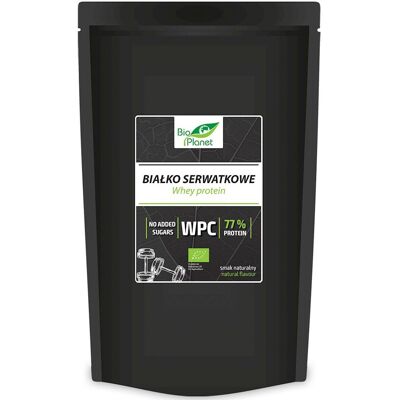 BIAŁKO SERWATKOWE NATURALNE (WPC 77) BIO 500 g - BIO PLANET BIAŁKO SERWATKOWE NATURALNE (WPC 77) BIO 500 g - BIO PLANET