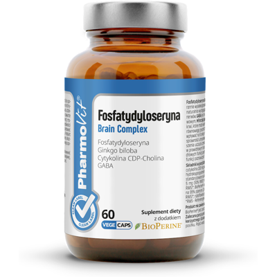 FOSFATYDYLOSERYNA BRAIN COMPLEX BEZGLUTENOWA 60 KAPSUŁEK - PHARMOVIT (CLEAN LABEL) FOSFATYDYLOSERYNA BRAIN COMPLEX BEZGLUTENOWA 60 KAPSUŁEK - PHARMOVIT (CLEAN LABEL)
