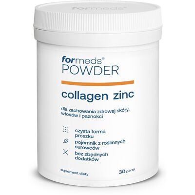 ForMeds Powder COLLAGEN ZINC Kolagen i cynk 30 porcji DATA: 11-2026 ForMeds Powder COLLAGEN ZINC Kolagen i cynk 30 porcji DATA: 11-2026