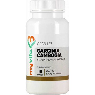 Garcinia Cambogia 60% HCA 250mg 60 kapsułek MyVita Garcinia Cambogia 60% HCA 250mg 60 kapsułek MyVita