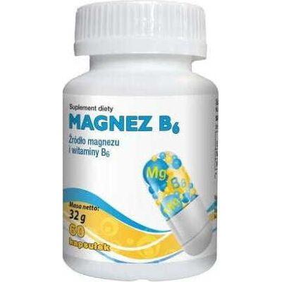 Magnez + witamina B6 60 kapsułek GorVita Magnez + witamina B6 60 kapsułek GorVita
