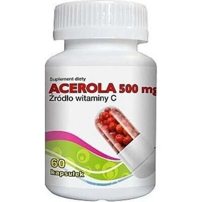 Acerola naturalna witamina C 500mg 60 kapsułek GorVita Acerola naturalna witamina C 500mg 60 kapsułek GorVita