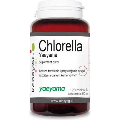 Kenay Chlorella Yaeyama 120 Tabletek - Suplement diety Kenay Chlorella Yaeyama 120 Tabletek - Suplement diety