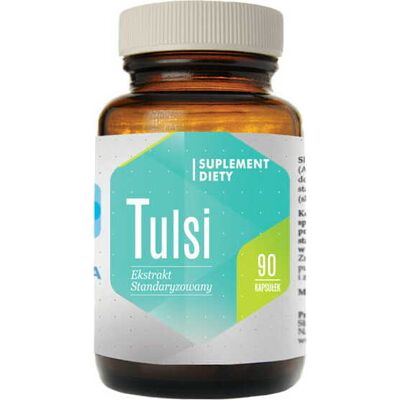 Wyciąg z liści bazylii azjatyckiej Tulsi ekstrakt standaryzowany 200mg 90 kapsułek Hepatica Wyciąg z liści bazylii azjatyckiej Tulsi ekstrakt standaryzowany 200mg 90 kapsułek Hepatica