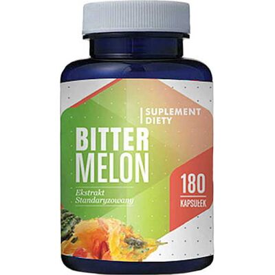Wyciąg z owoców gorzkiego melona Bitter melon ekstrakt standaryzowany 75mg 180 kapsułek Hepatica Wyciąg z owoców gorzkiego melona Bitter melon ekstrakt standaryzowany 75mg 180 kapsułek Hepatica