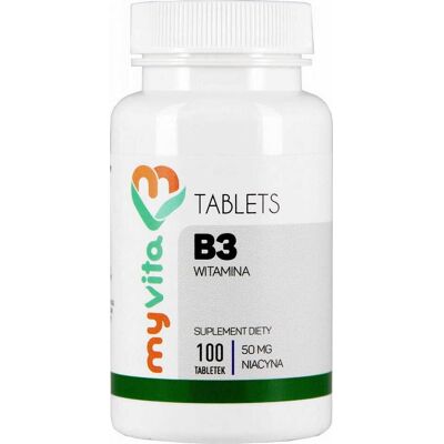 MYVITA Niacin 50mg - Wsparcie Układu Nerwowego MYVITA Niacin 50mg - Wsparcie Układu Nerwowego