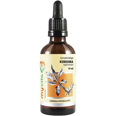 MYVITA Ekstrakt z Kurkumy 250mg Krople - Suplement diety MYVITA Ekstrakt z Kurkumy 250mg Krople - Suplement diety