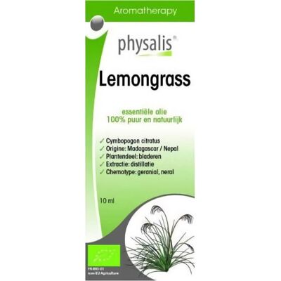 OLEJEK ETERYCZNY LEMONGRASS (TRAWA CYTRYNOWA) BIO 10 ml - PHYSALIS OLEJEK ETERYCZNY LEMONGRASS (TRAWA CYTRYNOWA) BIO 10 ml - PHYSALIS