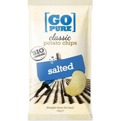 Chipsy solone bezglutenowe BIO 125 g GoPure Chipsy solone bezglutenowe BIO 125 g GoPure