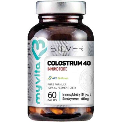 MYVITA SILVER PURE - 400 mg G-typ Kolostrum - Wspiera układ odpornościowy MYVITA SILVER PURE - 400 mg G-typ Kolostrum - Wspiera układ odpornościowy