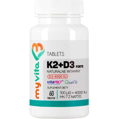 MyVita Witamina K2 D3 Forte - Wsparcie Kości i Krążenia MyVita Witamina K2 D3 Forte - Wsparcie Kości i Krążenia