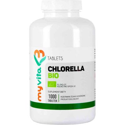 MYVITA Chlorella Vulgaris 250mg - Wsparcie odporności - 1000 Tabletek MYVITA Chlorella Vulgaris 250mg - Wsparcie odporności - 1000 Tabletek