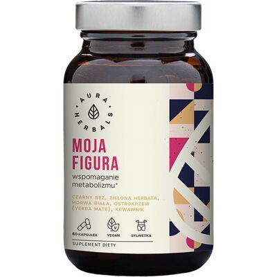 AURA HERBALS Moja Figura - Wspomaganie Metabolizmu (60 kaps.) AURA HERBALS Moja Figura - Wspomaganie Metabolizmu (60 kaps.)