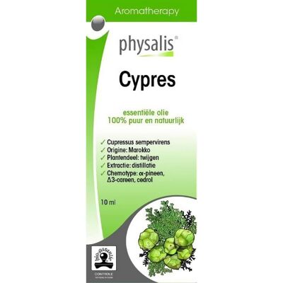OLEJEK ETERYCZNY CYPRES (CYPRYS) EKO 10 ml - PHYSALIS OLEJEK ETERYCZNY CYPRES (CYPRYS) EKO 10 ml - PHYSALIS
