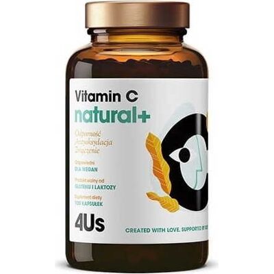 HealthLabs Witamina C Natural+ - Wspiera odporność i produkcję kolagenu - 120 kapsułek HealthLabs Witamina C Natural+ - Wspiera odporność i produkcję kolagenu - 120 kapsułek