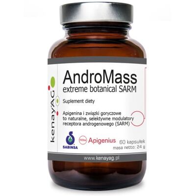 Kenay AndroMass Ekstrem Botaniczny SARM - Apigenina + Gorzki Melon - 60 Kapsułek Kenay AndroMass Ekstrem Botaniczny SARM - Apigenina + Gorzki Melon - 60 Kapsułek