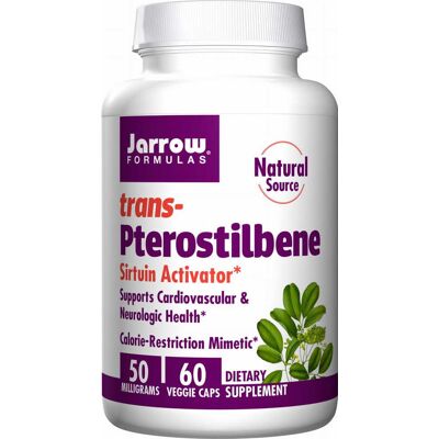 Jarrow Formulas trans-Pterostilbene 50mg - Suplement diety Jarrow Formulas trans-Pterostilbene 50mg - Suplement diety