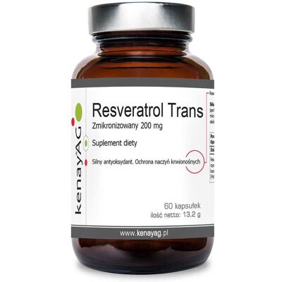 Kenay Resveratrol trans- mikronizowany 200 mg - Suplement diety Kenay Resveratrol trans- mikronizowany 200 mg - Suplement diety