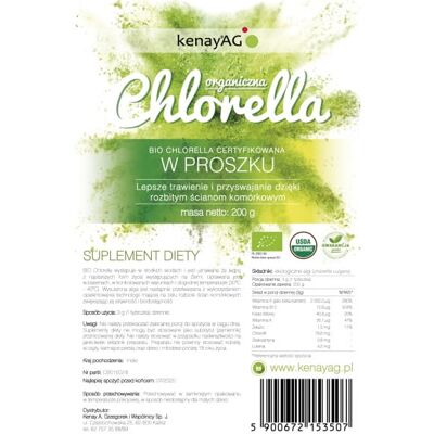 Kenay Ekologiczna Proszek z Chlorelli - Suplement diety Kenay Ekologiczna Proszek z Chlorelli - Suplement diety