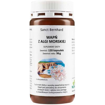 Kräuterhaus Sanct Bernhard Wapń - Czerwone algi - Kości i mięśnie Kräuterhaus Sanct Bernhard Wapń - Czerwone algi - Kości i mięśnie