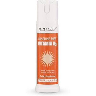 Spray słoneczne witaminy D3 od Dr. Mercola - Naturalny pomarańcz - Suplement diety Spray słoneczne witaminy D3 od Dr. Mercola - Naturalny pomarańcz - Suplement diety