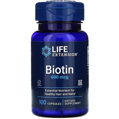 Life Extension Biotin 600 Mcg Suplement diety B7 - Zdrowie i Uroda Life Extension Biotin 600 Mcg Suplement diety B7 - Zdrowie i Uroda