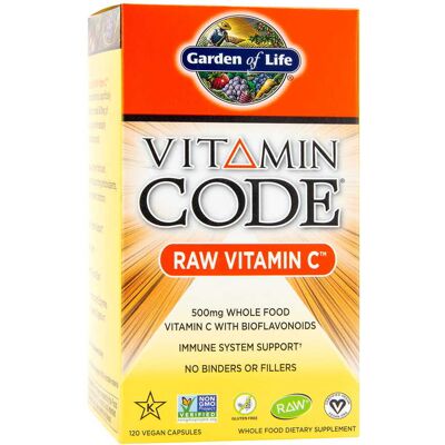 Garden of Life Kod dostaw Vitamin C Raw - 500mg Całe jedzenie witamina C z bioflawonoidami Garden of Life Kod dostaw Vitamin C Raw - 500mg Całe jedzenie witamina C z bioflawonoidami