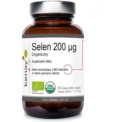 BIO Selen 200 mcg 60 kapsułek KENAY BIO Selen 200 mcg 60 kapsułek KENAY