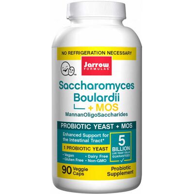 Jarrow Formulas Saccharomyces Boulardii + MOS 5 miliardów CFU - Suplement probiotyczny Jarrow Formulas Saccharomyces Boulardii + MOS 5 miliardów CFU - Suplement probiotyczny