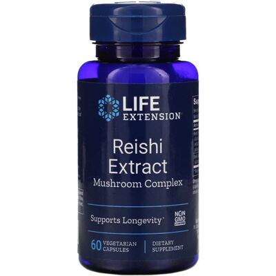 Life Extension Kompleks z Grzyba Reishi - 60 Kapsułek Wegetariańskich Life Extension Kompleks z Grzyba Reishi - 60 Kapsułek Wegetariańskich