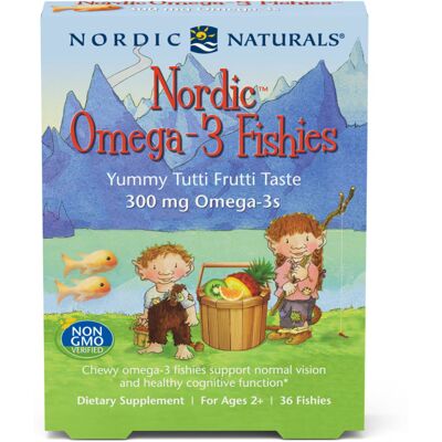 Nordic Naturals Fishies Omega-3 300mg Tutti Frutti - Dziecięce żelki rybki Nordic Naturals Fishies Omega-3 300mg Tutti Frutti - Dziecięce żelki rybki
