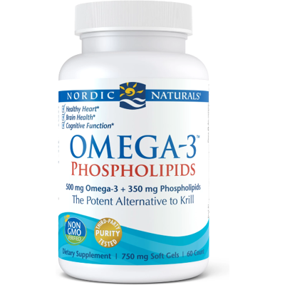 Nordic Naturals Omega-3 Phospholipids - Serce i Mózg - 60 Miękkich Kapsułek Nordic Naturals Omega-3 Phospholipids - Serce i Mózg - 60 Miękkich Kapsułek