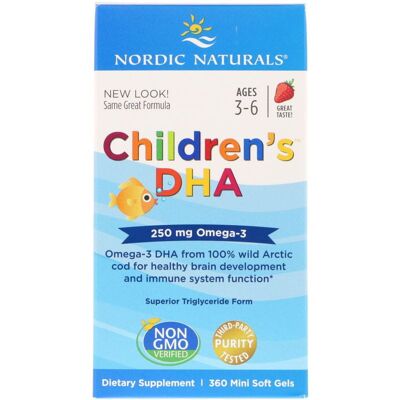 Nordic Naturals Dziecięce DHA Truskawka Softgels - Omega-3 dla dzieci Nordic Naturals Dziecięce DHA Truskawka Softgels - Omega-3 dla dzieci