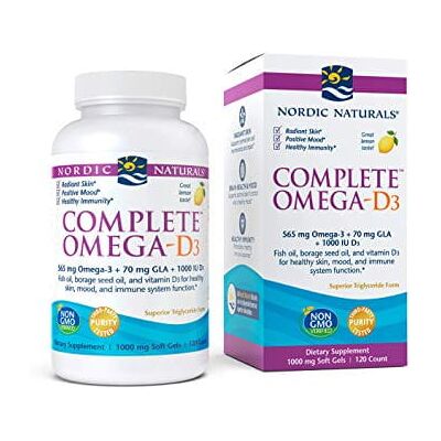 Nordic Naturals Kompletny Omega-D3 Cytryna Softgels - Suplementy diety Nordic Naturals Kompletny Omega-D3 Cytryna Softgels - Suplementy diety