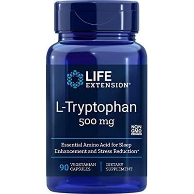 Life Extension L-Triptofan 500 Mg Wegetariańskie Kapsułki - Suplement diety Life Extension L-Triptofan 500 Mg Wegetariańskie Kapsułki - Suplement diety
