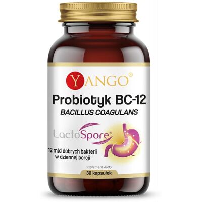 YANGO Bacillus Coagulans BC12 - Probiotyczny Suplement YANGO Bacillus Coagulans BC12 - Probiotyczny Suplement