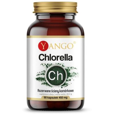 Yango Chlorella rozerwane ściany komórkowe 90 kapsułek Yango Chlorella rozerwane ściany komórkowe 90 kapsułek
