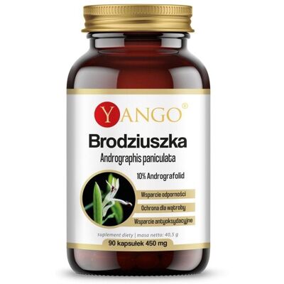 Yango Brodziuszka - Andrographis paniculata - Suplement diety - 90 kapsułek Yango Brodziuszka - Andrographis paniculata - Suplement diety - 90 kapsułek